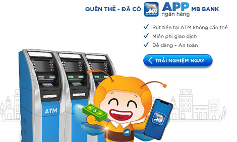 Rút tiền ATM không cần thẻ - an toàn tuyệt đối