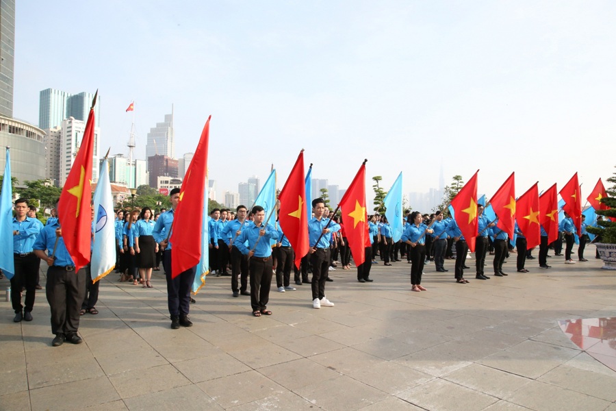 Hơn 1.000 thanh niên TP Hồ Chí Minh tham gia Hành trình “Tôi yêu Tổ quốc tôi” 