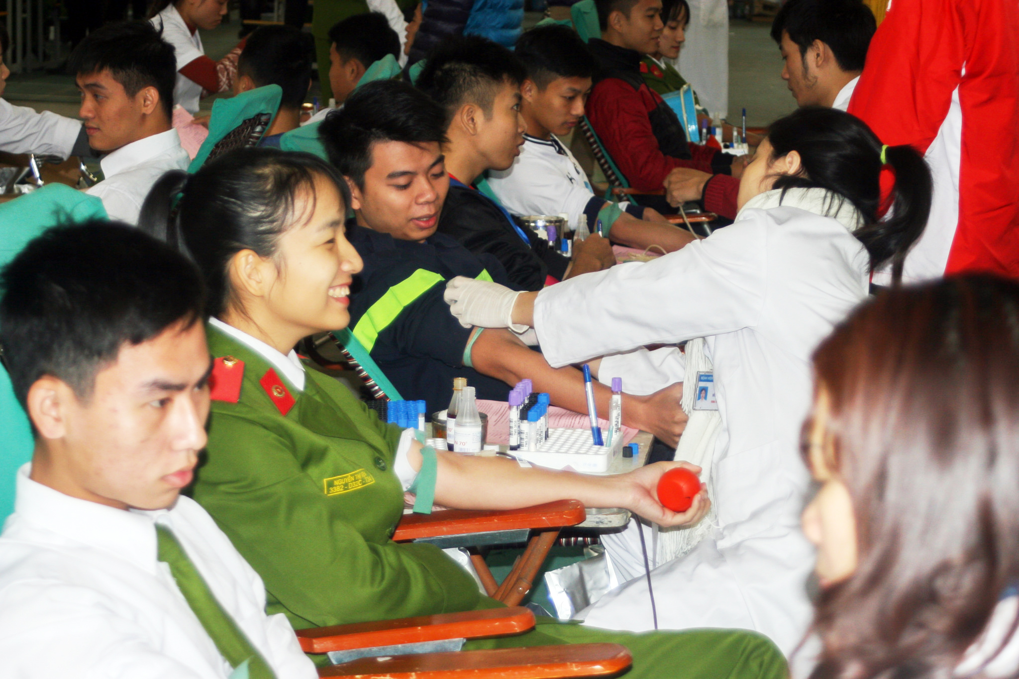 Sôi nổi Ngày hội hiến máu tuổi trẻ Trường Đại học PCCC